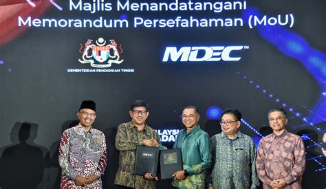 KPT KPT Dan MDEC Meterai MoU Corak Masa Depan Digital Negara