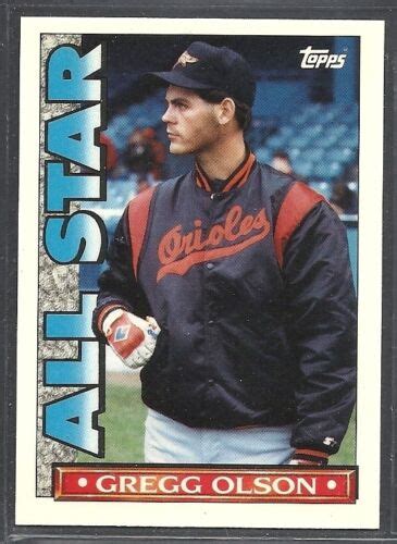 1990 Topps Baseball TV All Stars 30 Gregg Olson Baltimore