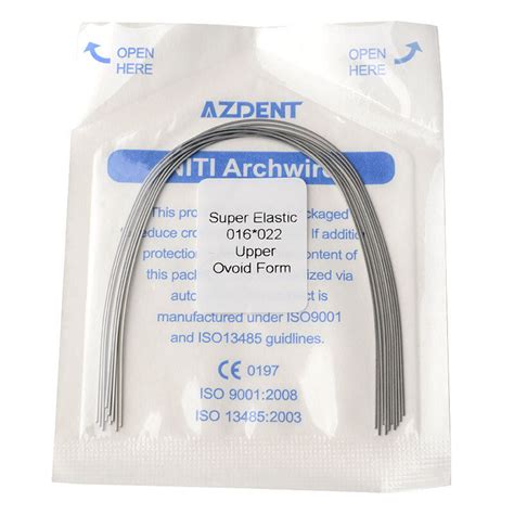 20Pqts Dental Ortodoncia Arco Super Elástico Niti Arco de Alambre