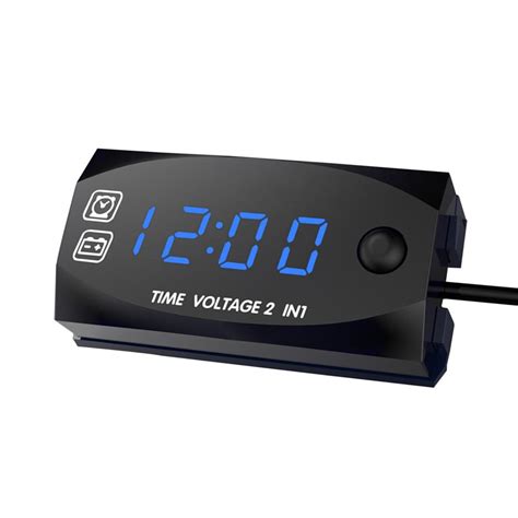 Buy Flashstar Motorycycle Dc V V In Digital Time Clock Voltage