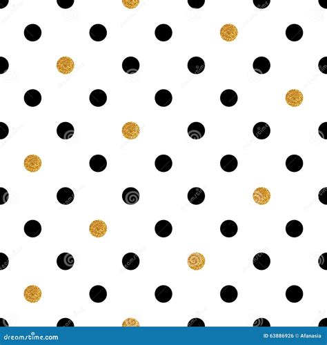 Black And Gold Polka Dots Wallpaper