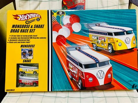Hot Wheels Drag Race Set Volkswagen Drag Bus Hobbies Toys Toys Games On Carousell