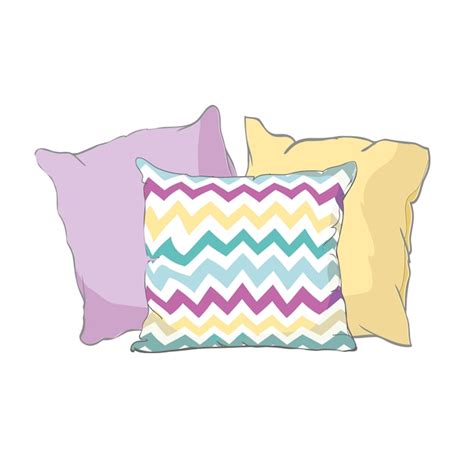 Premium Vector Sketch Illustration Of Pillow Art Pillow Isolated