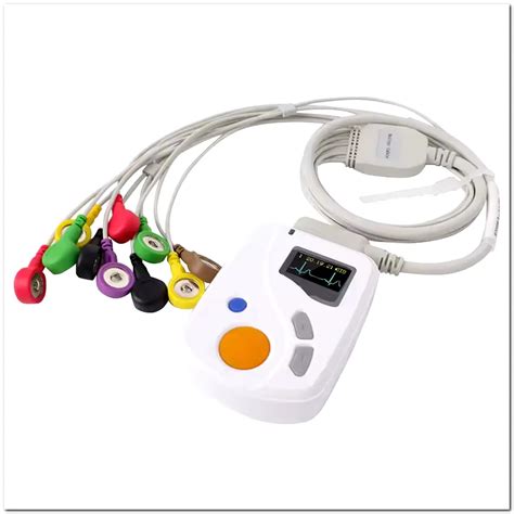 48 72 Hours Wearable Holter Monitoring Patient 12 Lead ECG Dynamic EKG