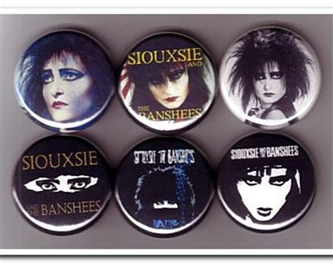 Siouxsie And The Banshees Badges Buttons Pins Uk Rock Goth Rock