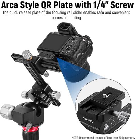 Buy NEWER 4 Way Macro Focusing Rail Slider With Quick Release Plate 1