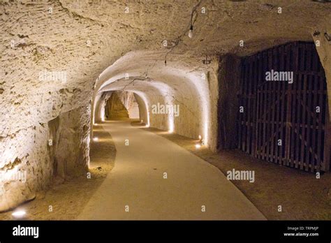 Château De Brézé Subterranean Passage Stock Photo Alamy