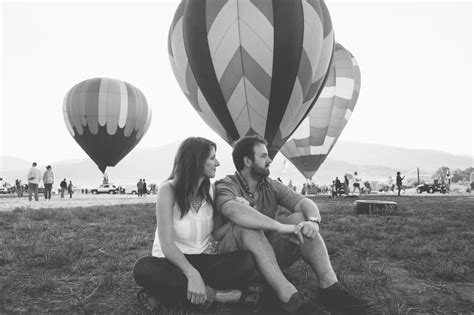 Hot Air Balloon Engagement Pictures POPSUGAR Love Sex