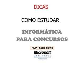 Como Estudar Inform Tica Para Concursos Ppt