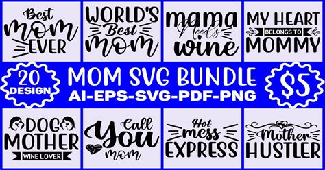 Mom Svg Bundle Bundle · Creative Fabrica