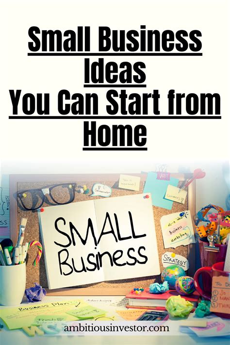 Small Business Ideas From Home