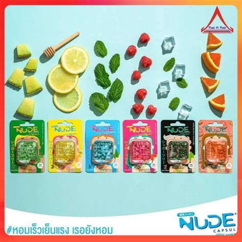 Thai Product NUDE Capsule Nude Capsule Sugar Free Mouth Deodorant Tablets Peppermint Mint