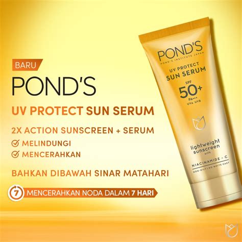 Jual Pond S UV Protect Sun Serum SPF 50 Lightweight Sunscreen 30 G