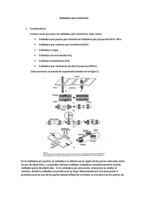 Fundamentos De La Soldadura Por Resistencia Pdf Soldadura Construcción