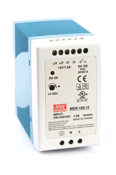 Mean Well Mdr 100 12 Endüstriyel Din Ray Power Supply