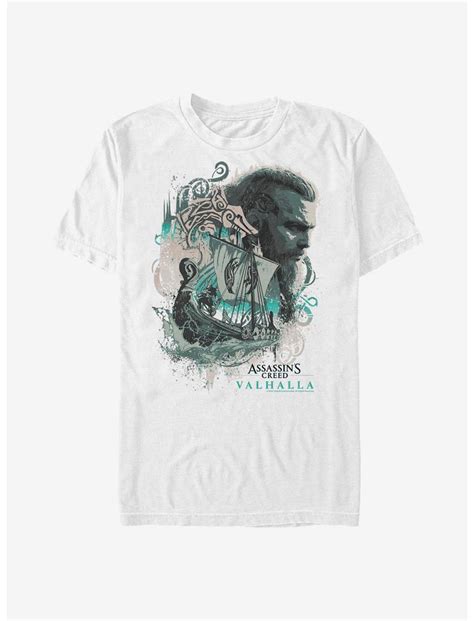 Assassin S Creed Valhalla Eivor Boat Thoughts T Shirt White Boxlunch