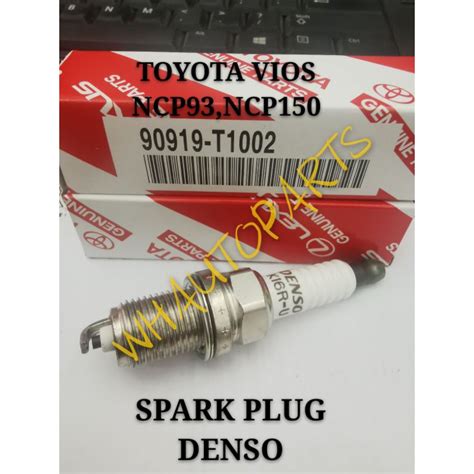 100 ORIGINAL SPARK PLUG TOYOTA VIOS 2008 2013Y NCP93 2013 2017Y NCP150