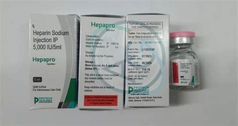 Heparin Sodium Injection IP Strength 5000 IU At Rs 185 Box In Mumbai