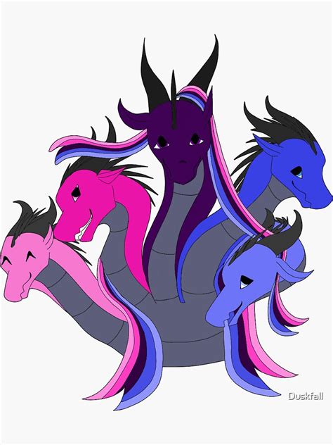 Omnisexual Pride Dragon Hydra Sticker For Sale By Duskfall Redbubble