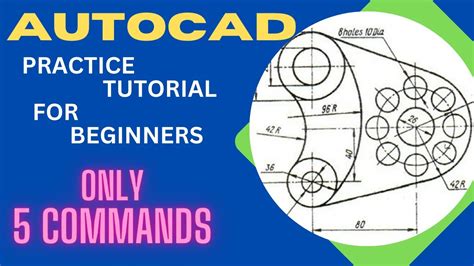 Autocad Practice Tutorial For Beginners How To Draw Autocad 2d Drawing Engg Pathshala Youtube