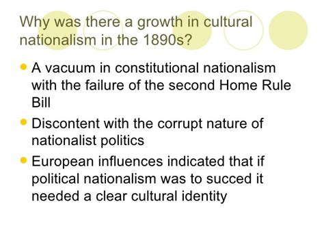 The Development Of Cultural Nationalism