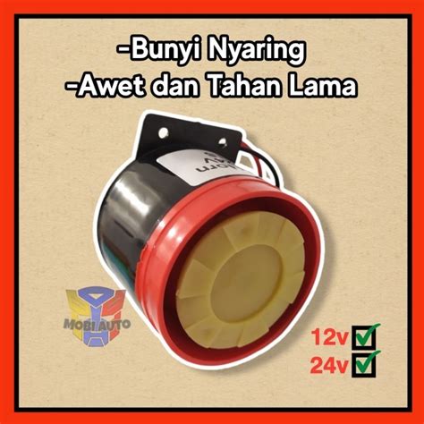 Jual Klakson Mundur Back Horn Alarm Atret Volt Volt