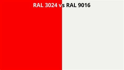 Ral 3024 Vs 9016 Ral Colour Chart Uk