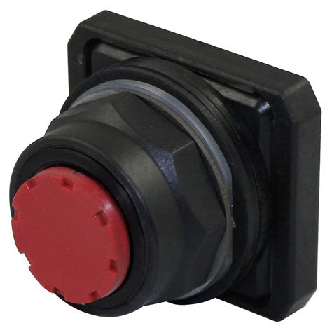 Dayton Push Button Operator Plastic Momentary Push Red X