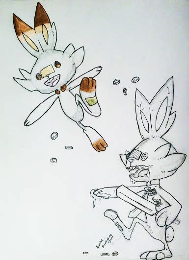 Scorbunny with Halloween Form by Allenolantern on DeviantArt