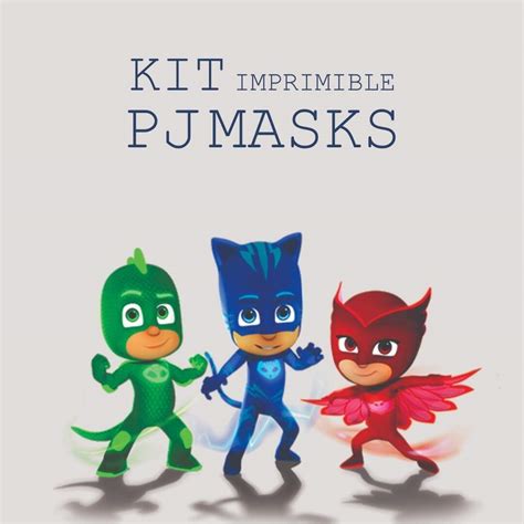 Kit Imprimible Pj Masks Héroes En Pijamas