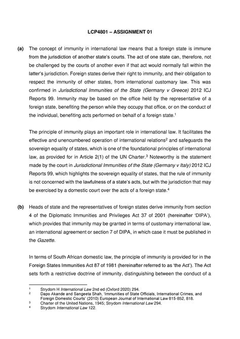 Lcp4801 Assignment 2023 Lcp4801 Assignment 01 A The Concept Of