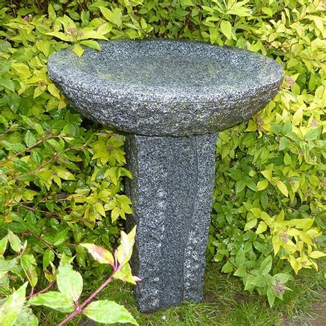 Statues And Sculptures Online Garden Bird Bath Hampton Natural Granite