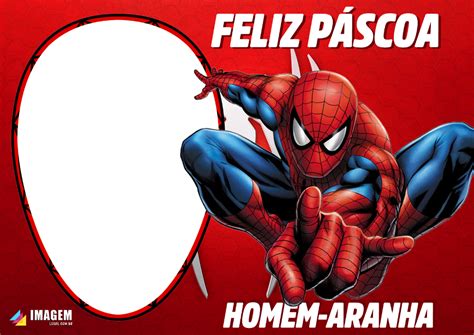 Feliz Páscoa do Homem Aranha Moldura PNG Imagem Legal Homem aranha