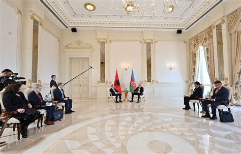 Ilham Aliyev Met With President Of Albania Bajram Begaj Official Web