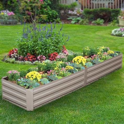 Metal Garden Beds Review - The exterior finish is baked enamel, in the ...