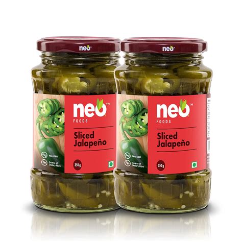 Neo Foods Sliced Jalapenos Ready To Eat Fibre Rich Topping For Snacks