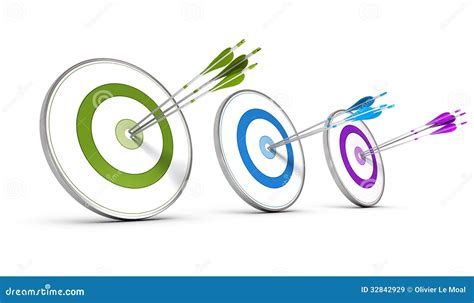 Business Concept Achieving Multiple Strategic Objectives Stock Illustration Illustration Of