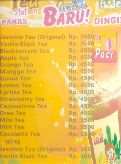 Selalu Diperbarui Menu Teh Poci Pabean Cantian Surabaya