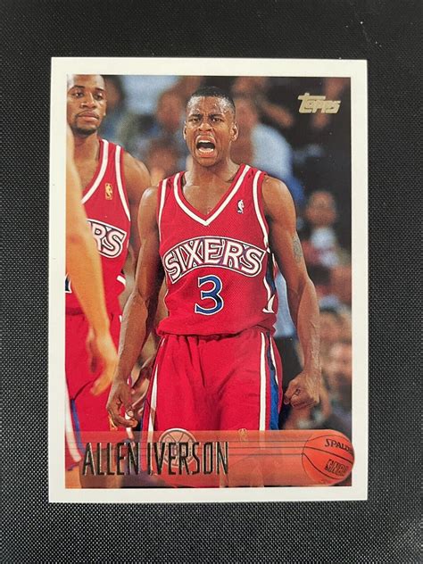 Topps Basketball Allen Iverson Rookie Card Sixers Hof Ebay