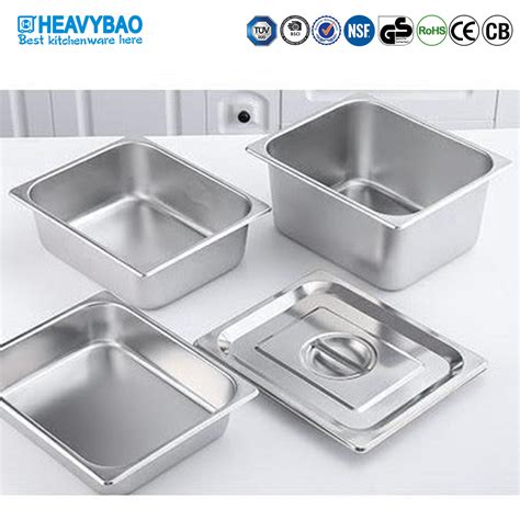 Heavybao Stainless Steel Electrolytic Kitchen Gn Food Container For