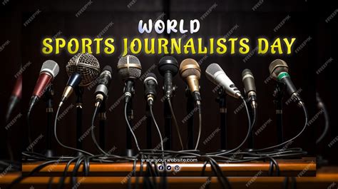 Premium Psd World Sports Journalists Day Celebration