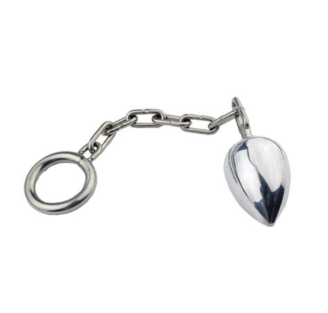 2016 New Male Stainless Steel Chain Anal Plug Butt Beads With Cock Penis Ring Chastity Belt