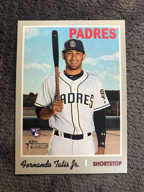 Fernando Tatis Jr Topps Heritage High Number Rookie Rc Padres