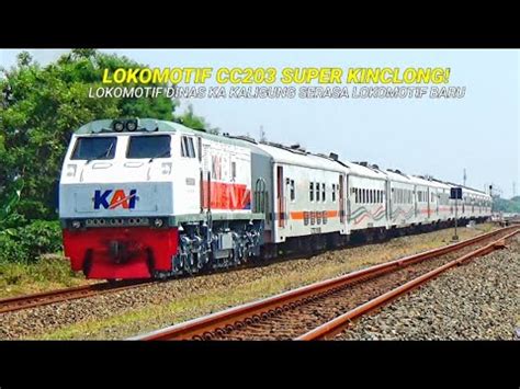 LOKOMOTIF SUPER KINCLONG SEPERTI BARU Gagahnya Lokomotif CC203 98 17