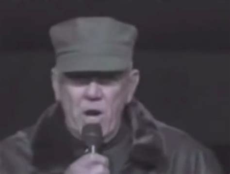 Gunnery Sgt. R. Lee Ermey Telling it like it is. R.I.P. Brother you are ...