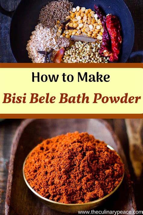 Bisi Bele Bath Powder Authentic Bisi Bele Bath Powder Recipe Recipe