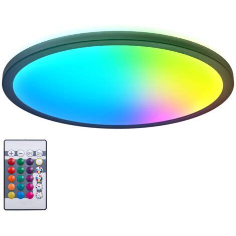 B K Licht I Lampada Da Soffitto LED RGB Rotonda I Pannello LED Ultra