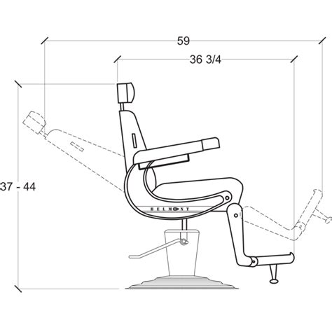 Bb Elegance Classic Barber Chair With K Barber Base In Silver