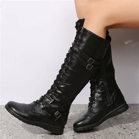 women black boots low heel 5