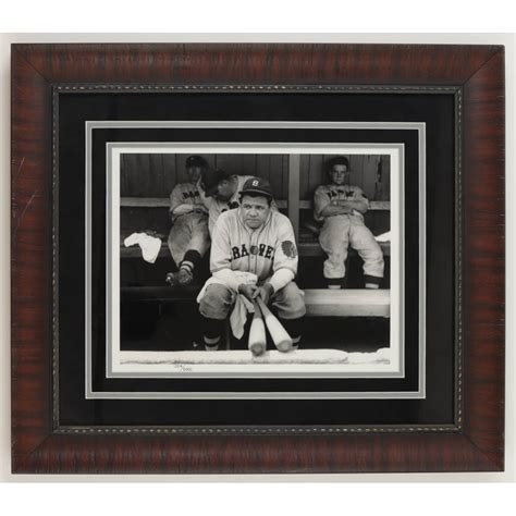 Babe Ruth LE Braves Custom Framed Photo Pristine Auction